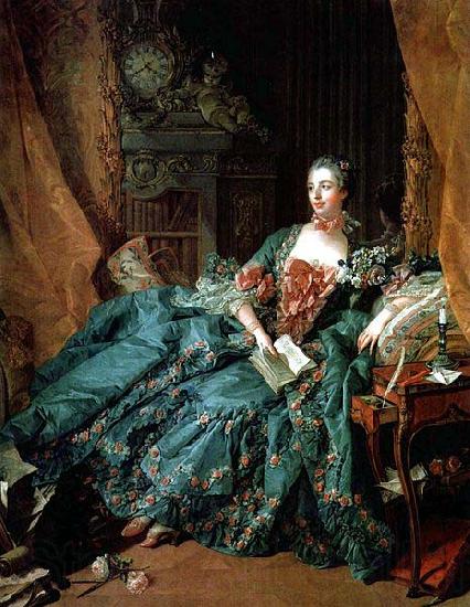 Francois Boucher Portrat der Madame de Pompadour France oil painting art
